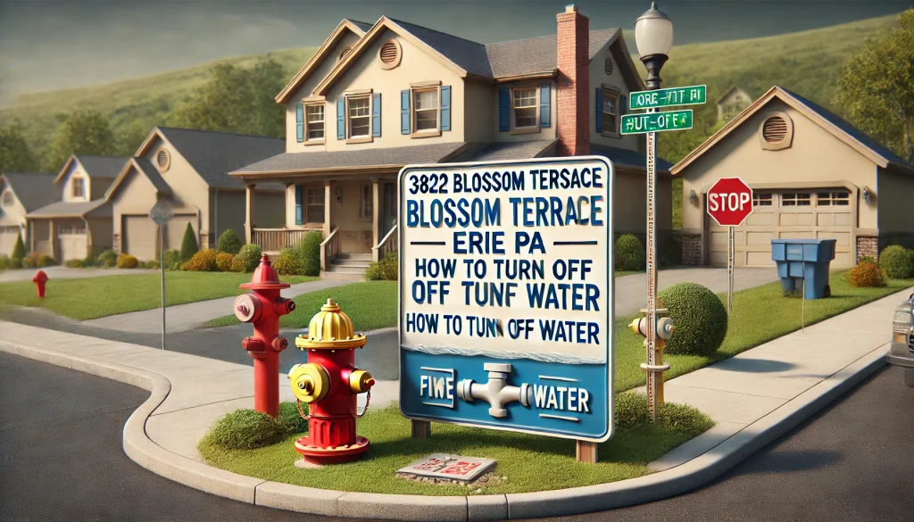 3822 blossom terrace erie pa how to turn off water